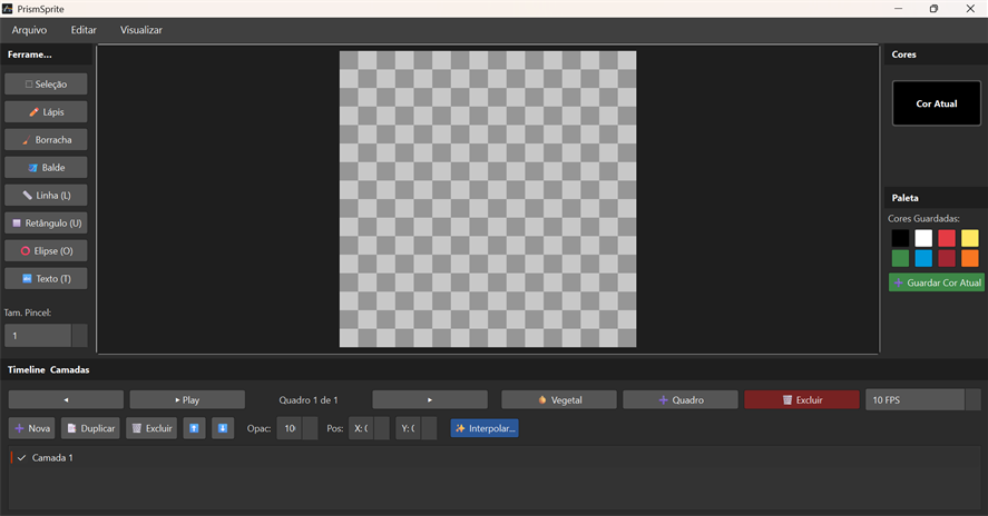 Interface do PrismSprite